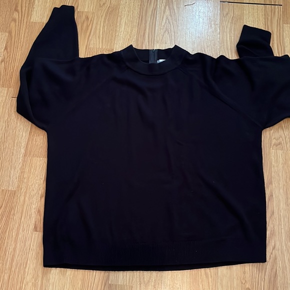 Flawless! Stitches in June Perfectly Black Faux-turtleneck Sz 1X, Full coverage - Picture 2 of 10